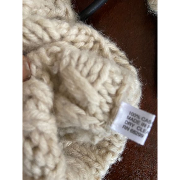 Ladies Portolano 100% Cashmere Gloves Beige - Picture 3 of 4